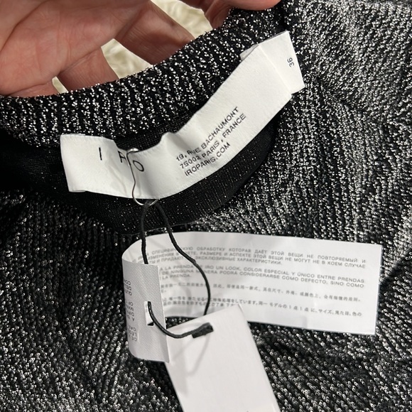 IRO Perk Dress in Black long sleeve mini - Picture 5 of 6